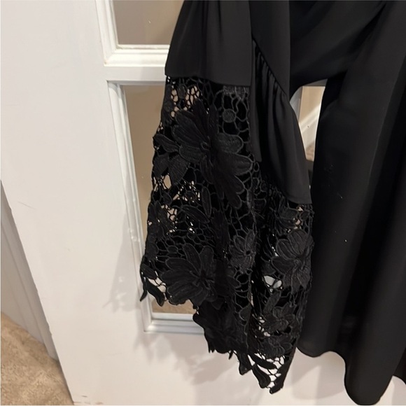 Joseph Ribkoff Off The Shoulder Lace Top Women's Sz 6 peasant boho Eye Lace VTG - Picture 11 of 13